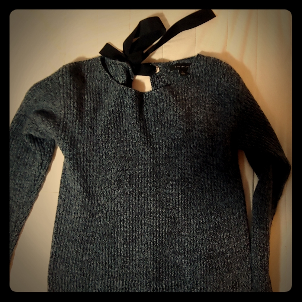 Ann Taylor Knitted Tie Back Sweater